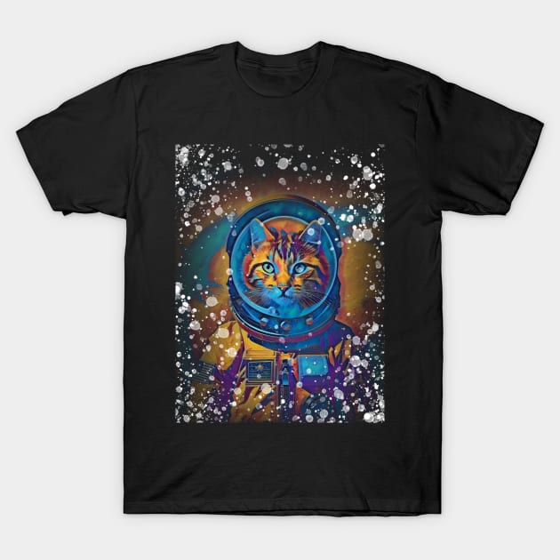 Astronaut cat T-Shirt by YellowMadCat